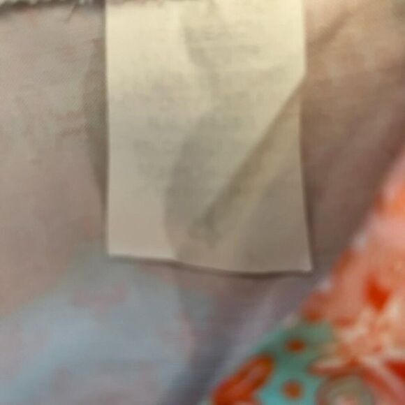 Kaeli Smith Chino Style Print Shorts Coral and Mint Medallion Design Size 4 - Picture 6 of 6